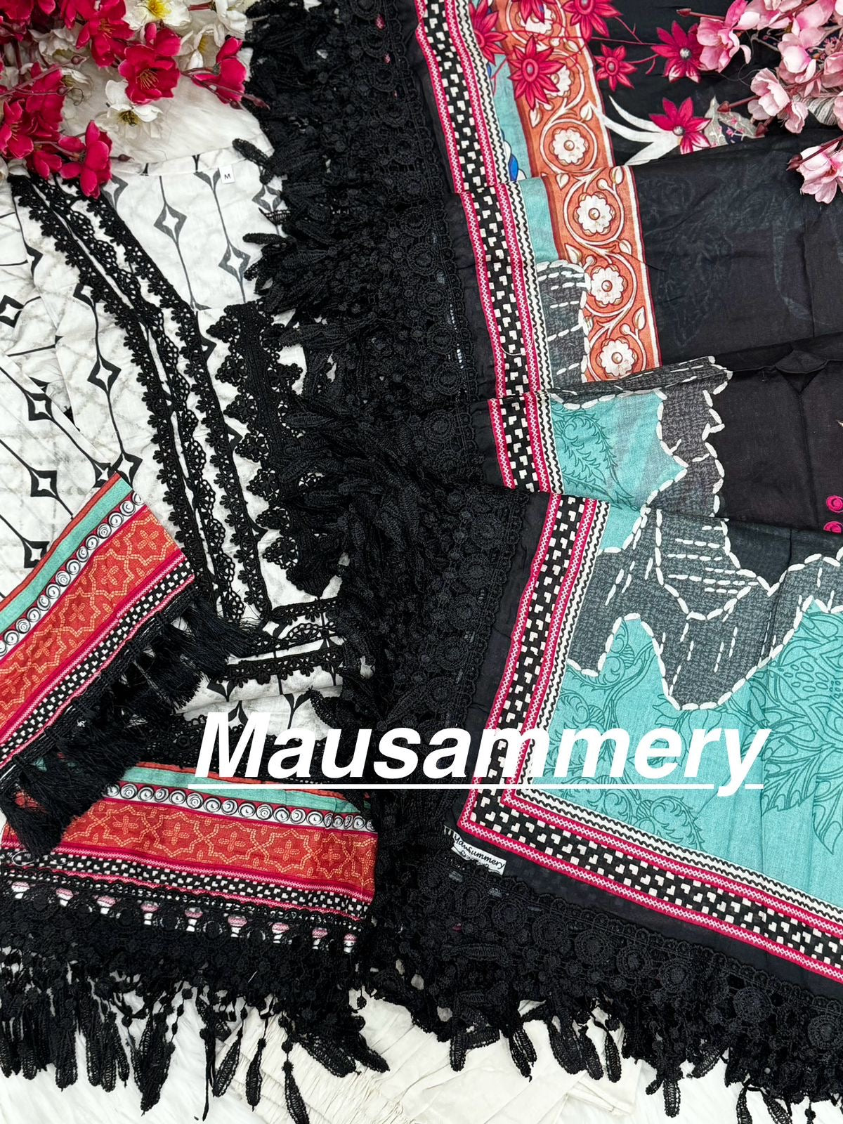 Mausummery stitched lawn suits Vol - 4 - Gardenia