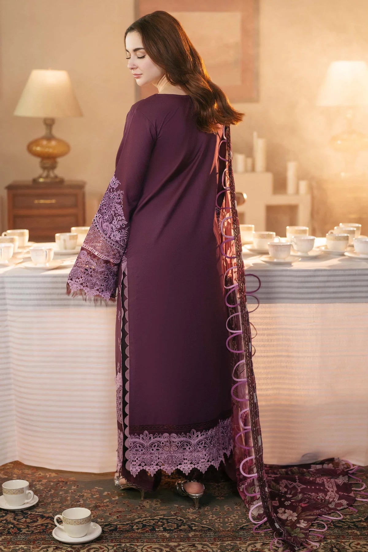 Jade ombré intezar ft. Hania Aamir lawn suits 2025 - 20700