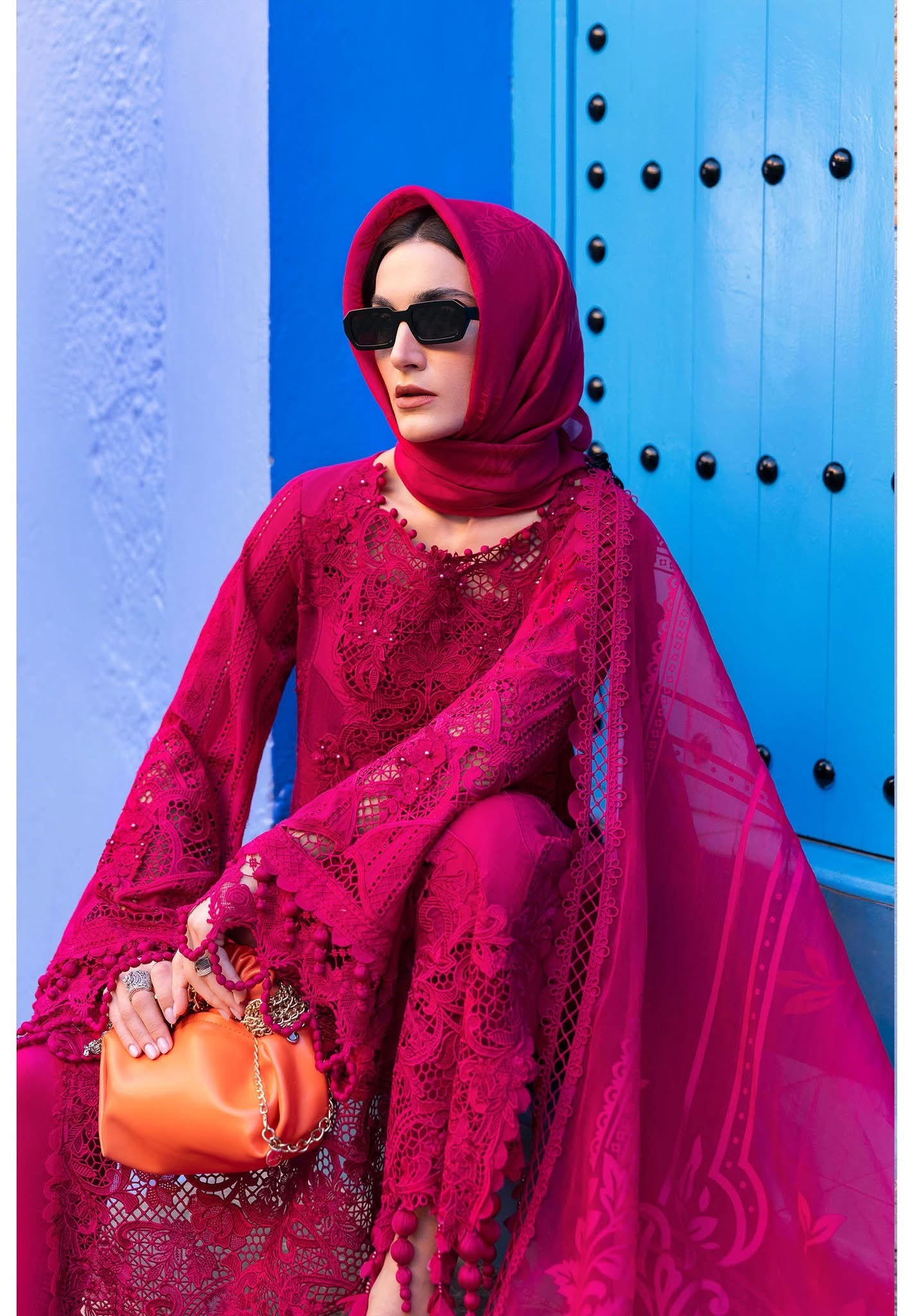 Maria B luxury lawn suits 2025 - 8A