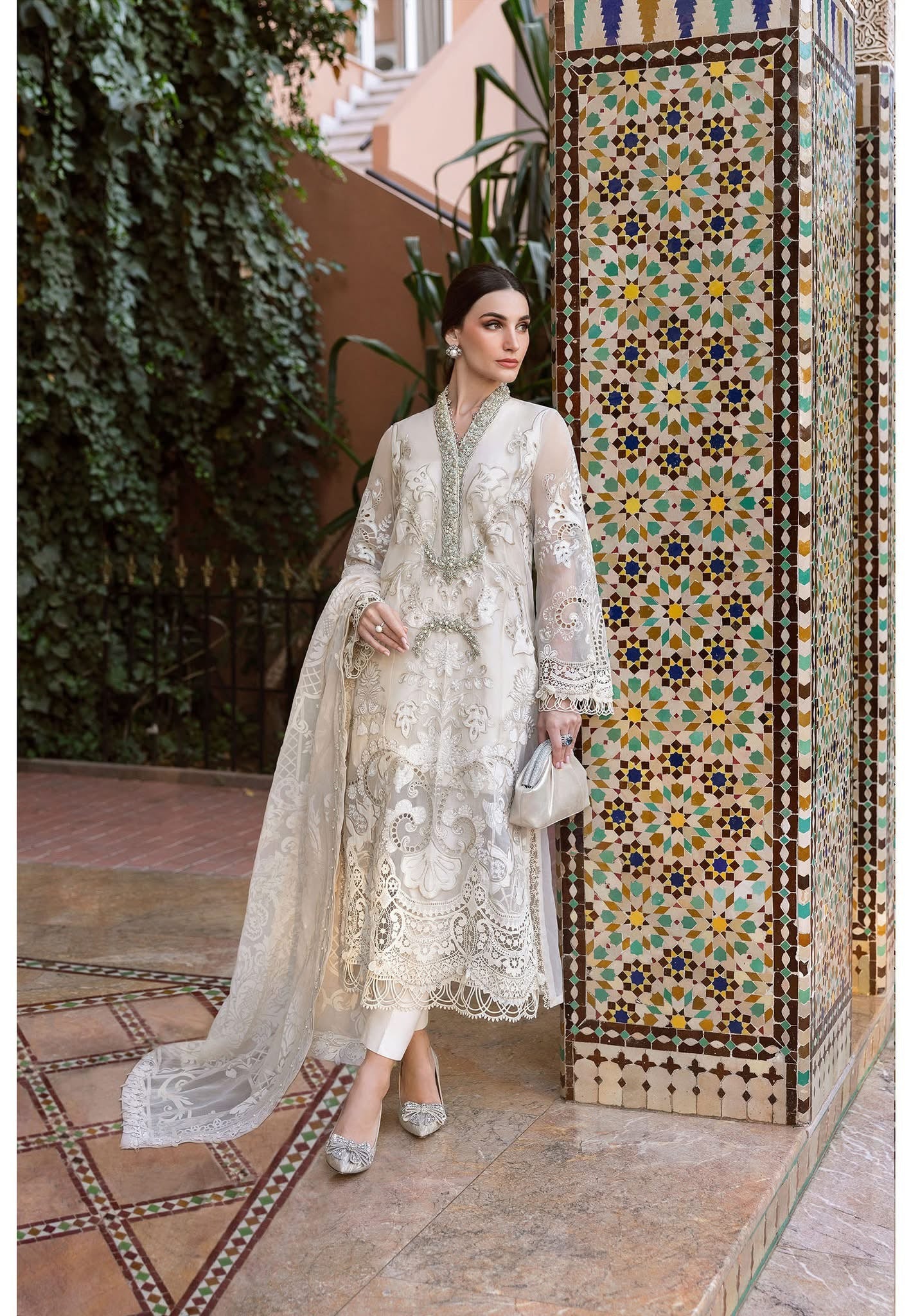 Maria B luxury lawn suits 2025 - 6A