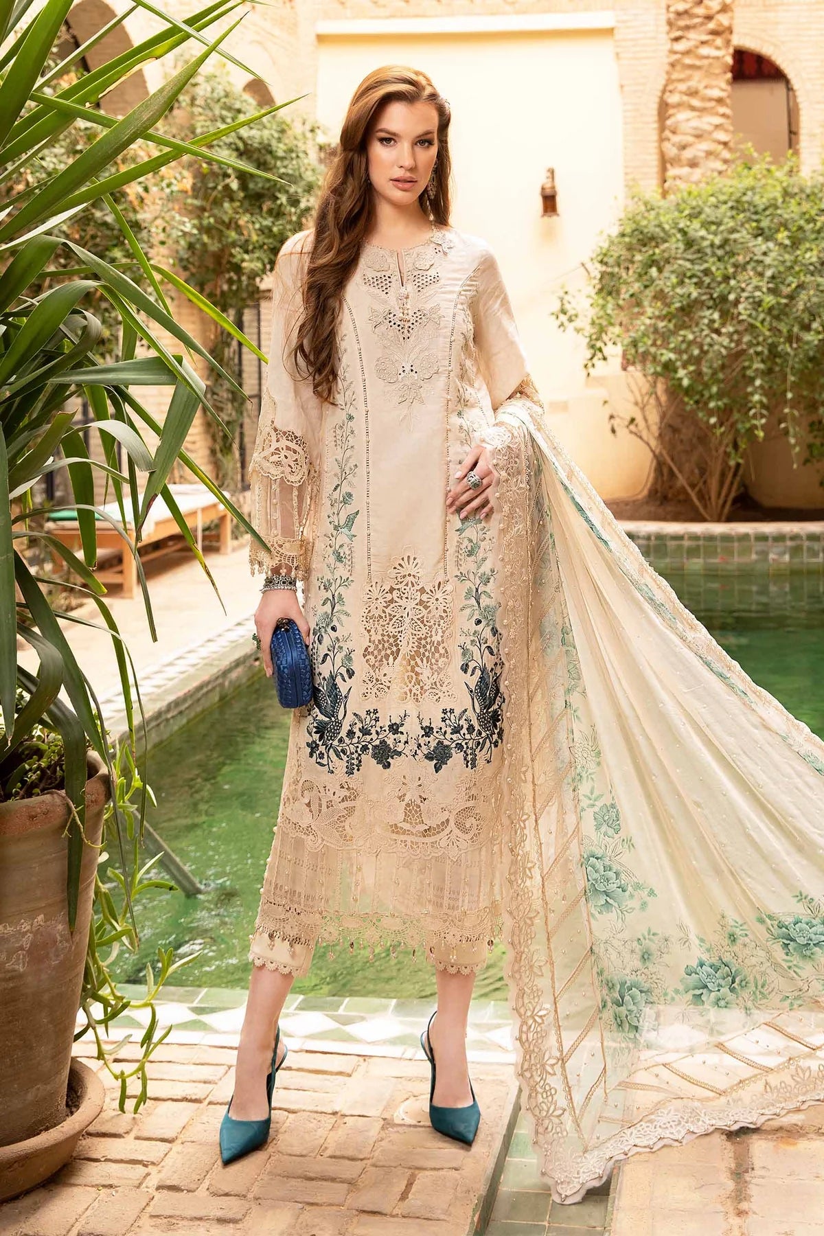 MARIA B Luxury Lawn Suits | 2024 | 14B