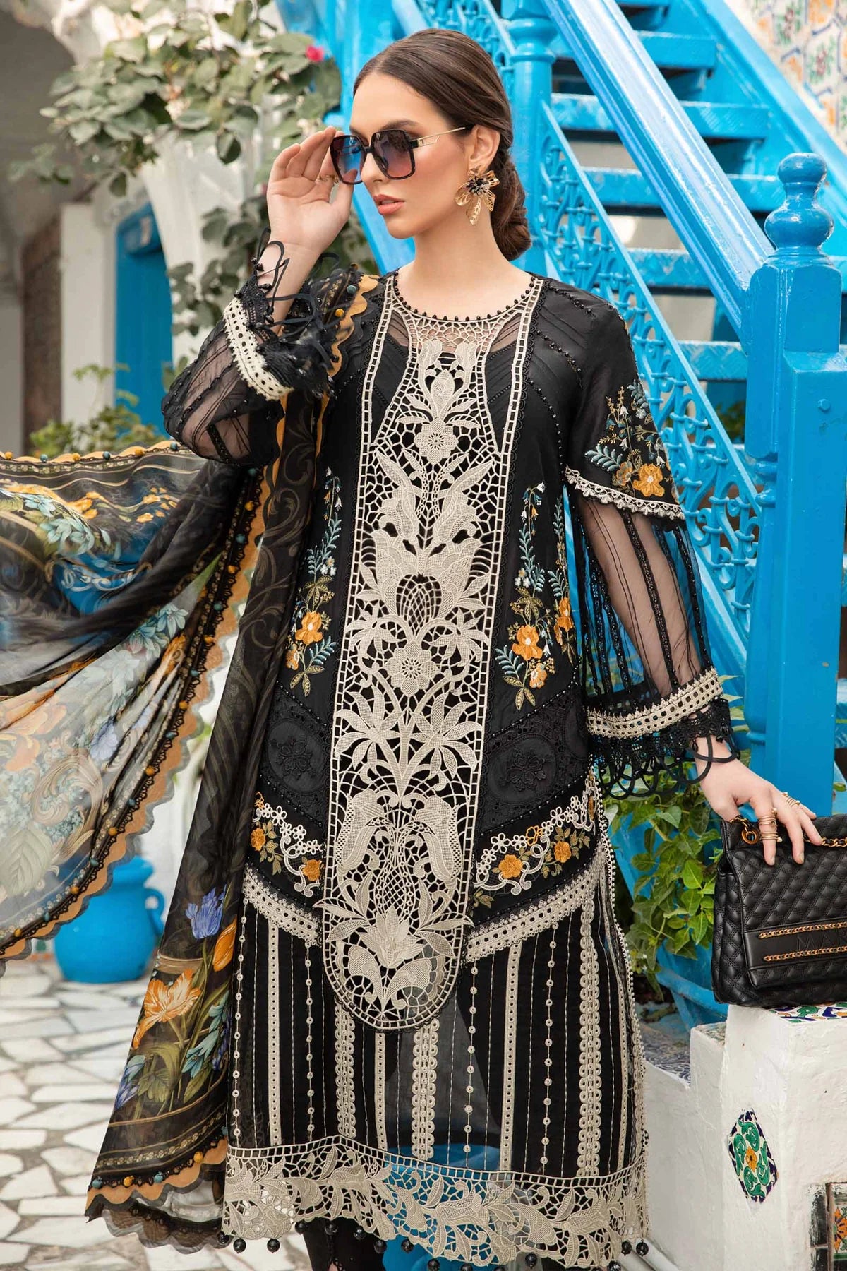 MARIA B Luxury Lawn Suits | 2024 | 15B