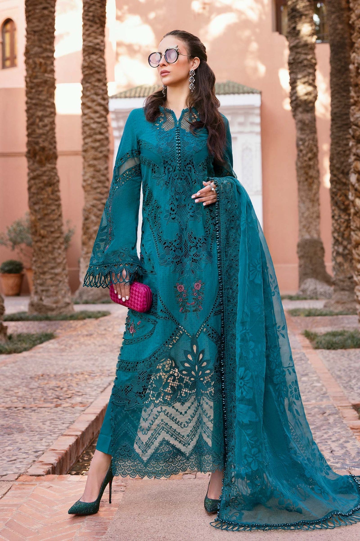 Maria B luxury lawn suits 2025 - 13B