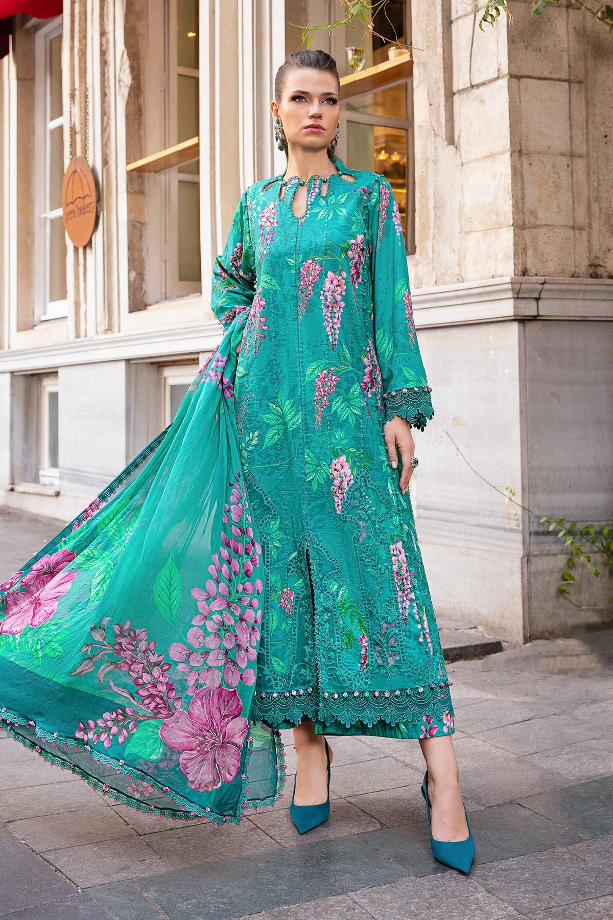 Maria B M-Prints Fall Edit Lawn Suits | 2024 | MPT-2301-A