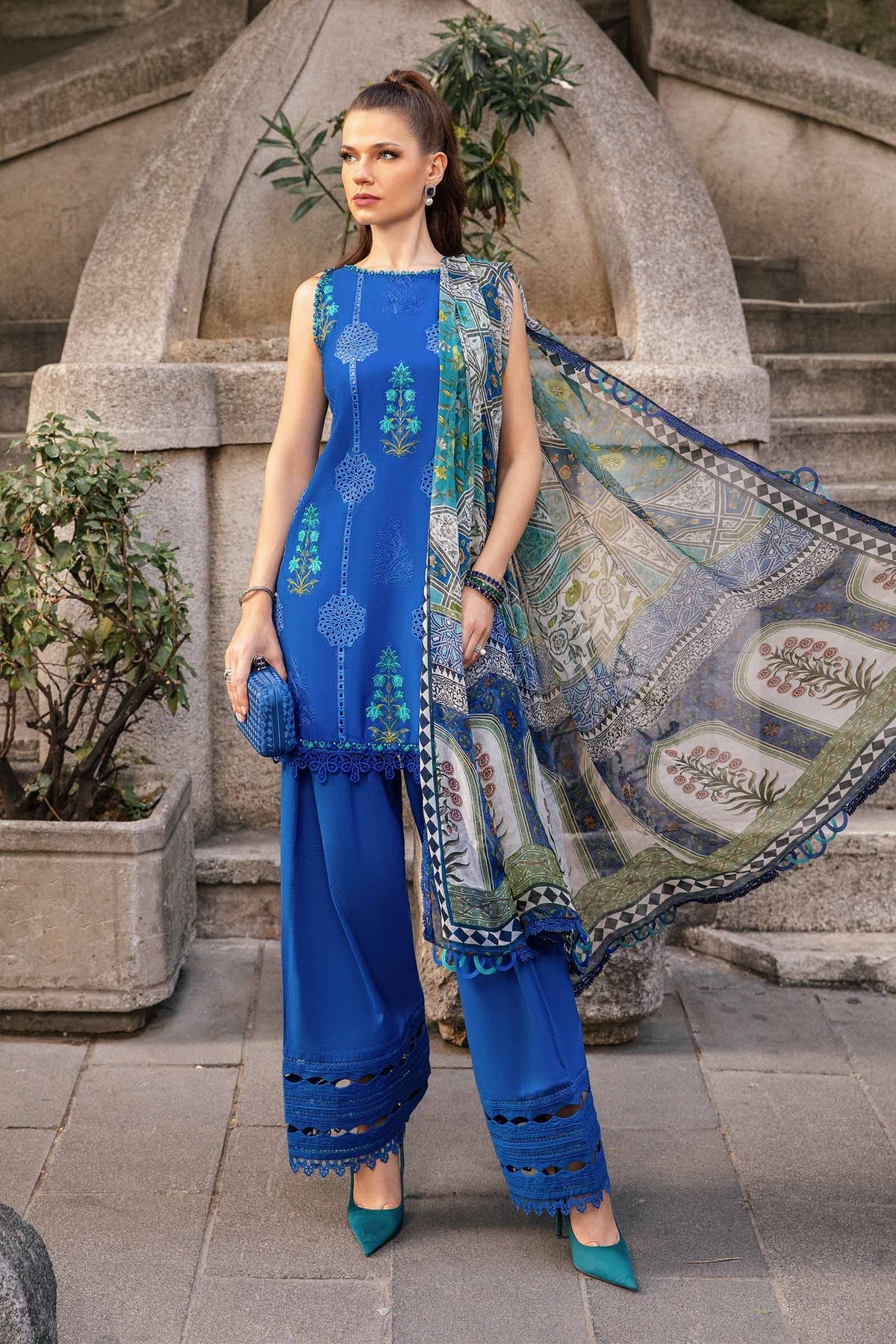 Maria B M-Prints Fall Edit Lawn Suits | 2024 | MPT-2303-A