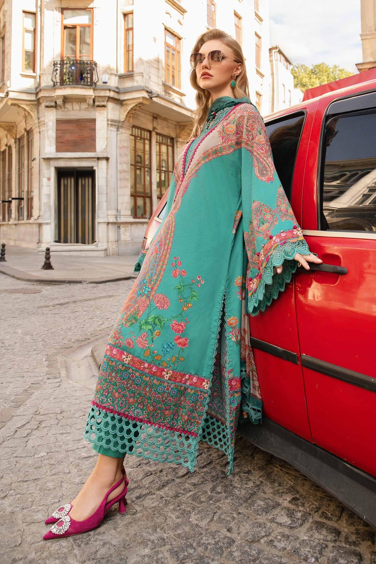 Maria B M-Prints Fall Edit Lawn Suits | 2024 | MPT-2304-A