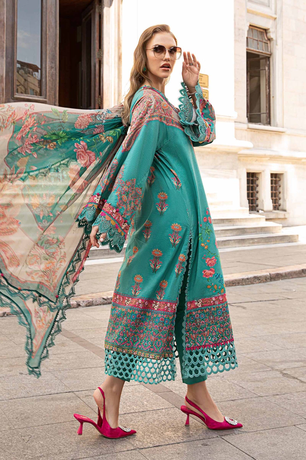 Maria B M-Prints Fall Edit Lawn Suits | 2024 | MPT-2304-B