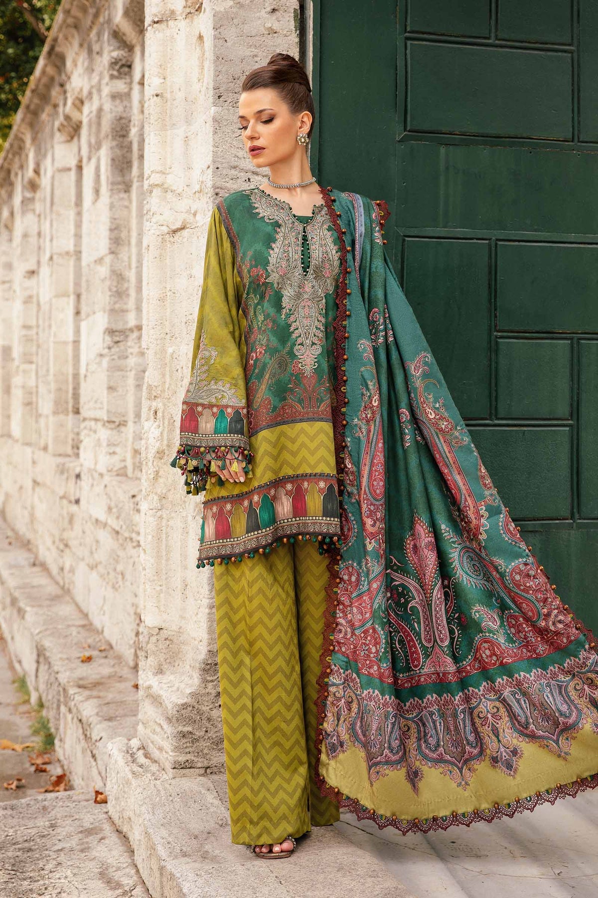 Maria B M-Prints Fall Edit Lawn Suits | 2024 | MPT-2305-A