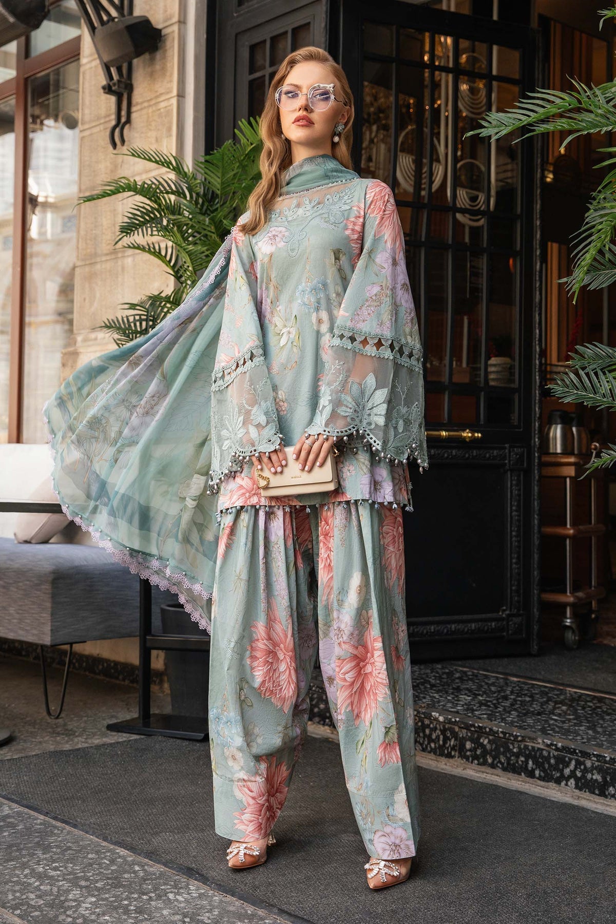 Maria B M-Prints Fall Edit Lawn Suits | 2024 | MPT-2306-A