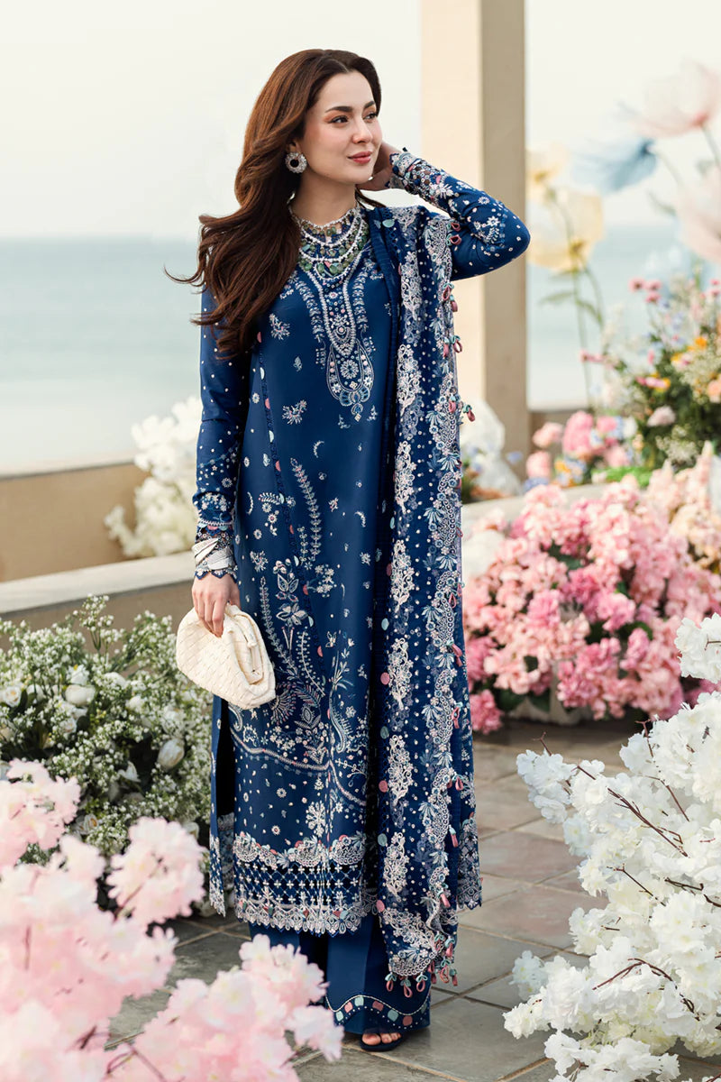 Qalamkar Sahil luxury unstitched lawn suits 2025 - FK-05