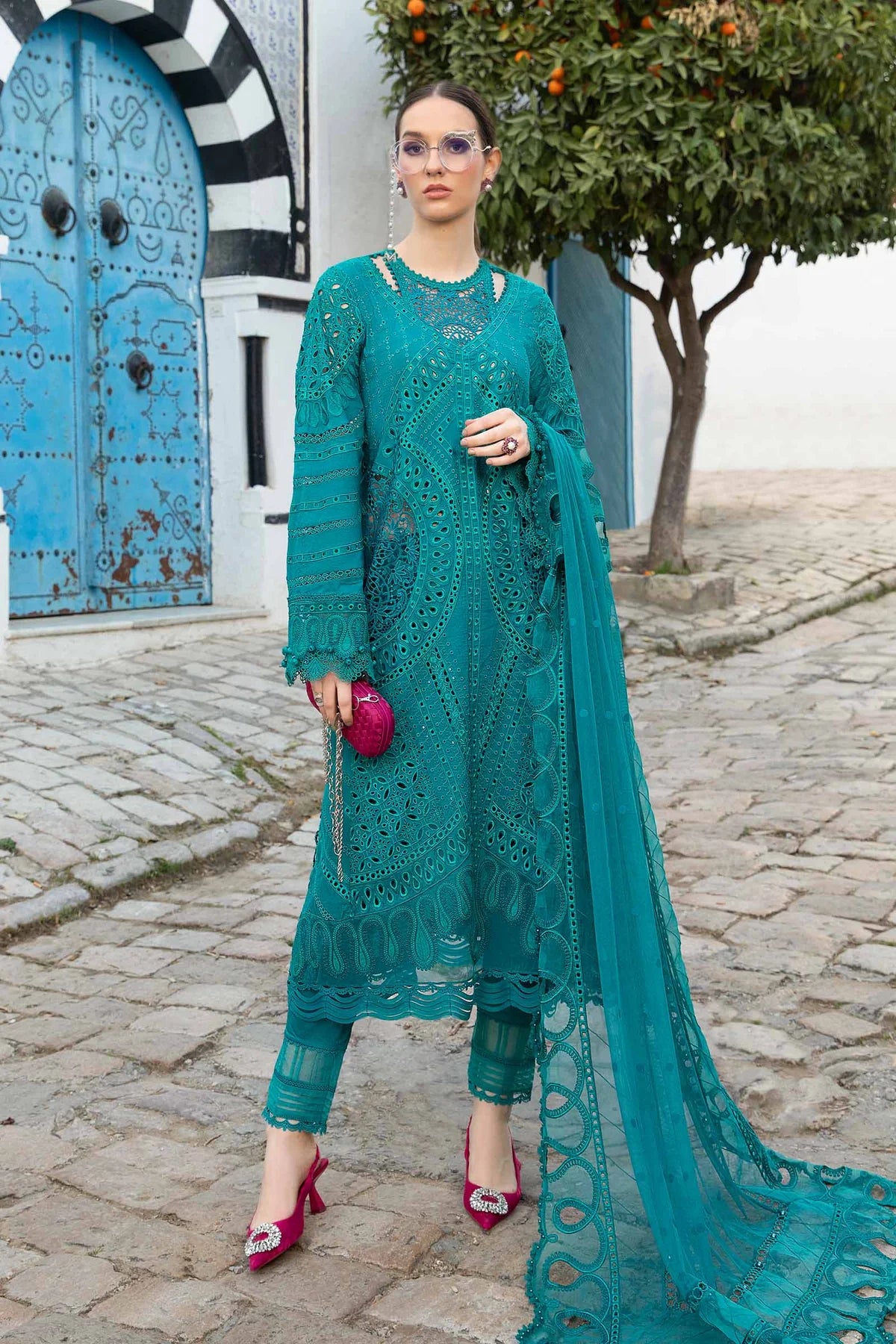 MARIA B Luxury Lawn Suits | 2024 | 2A