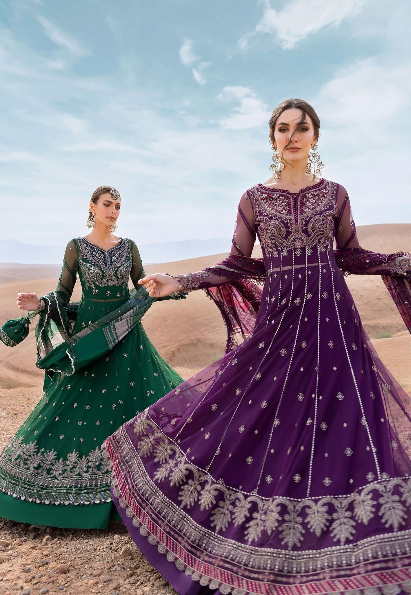 Maria B luxury lawn suits 2025 - 7A