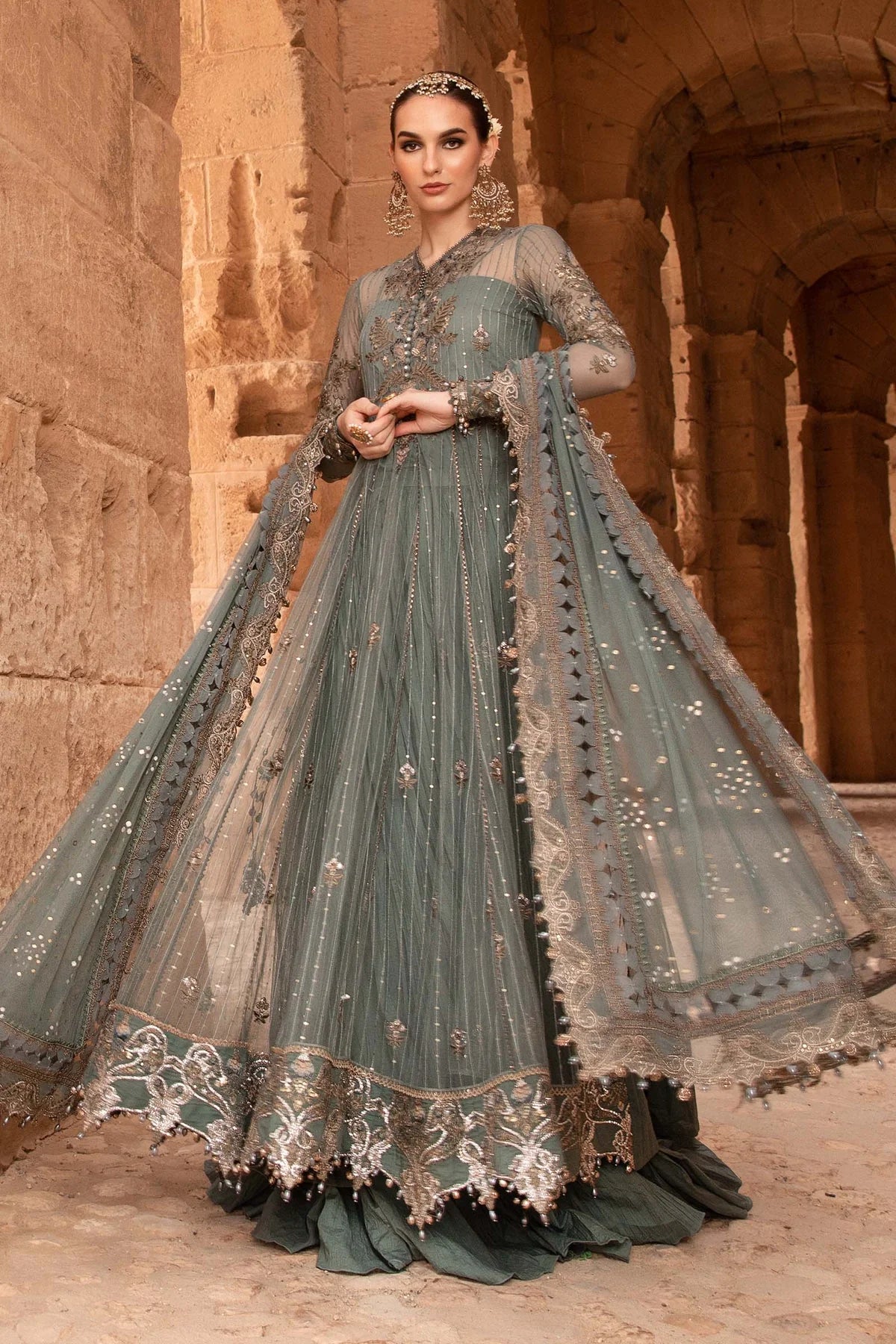 MARIA B Luxury Lawn Suits | 2024 | 3A