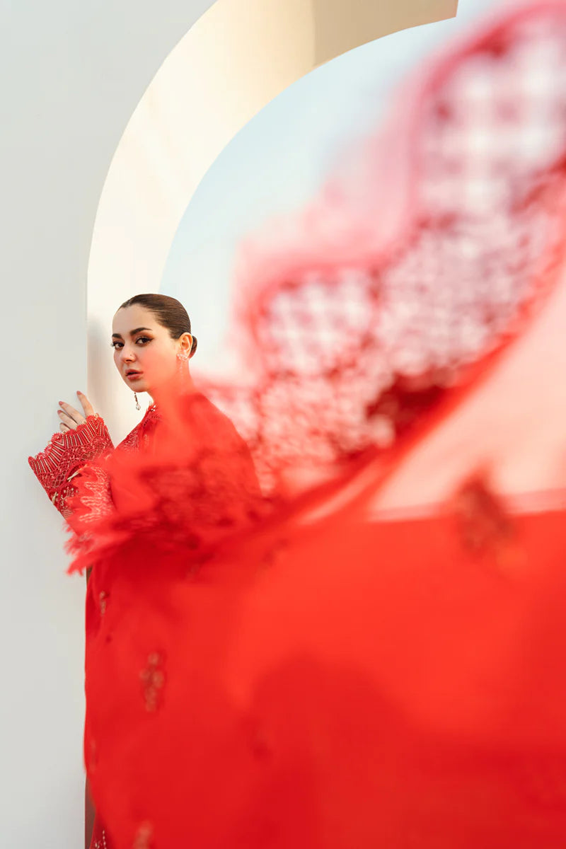 Qalamkar Sahil luxury unstitched lawn suits 2025 - FK-07