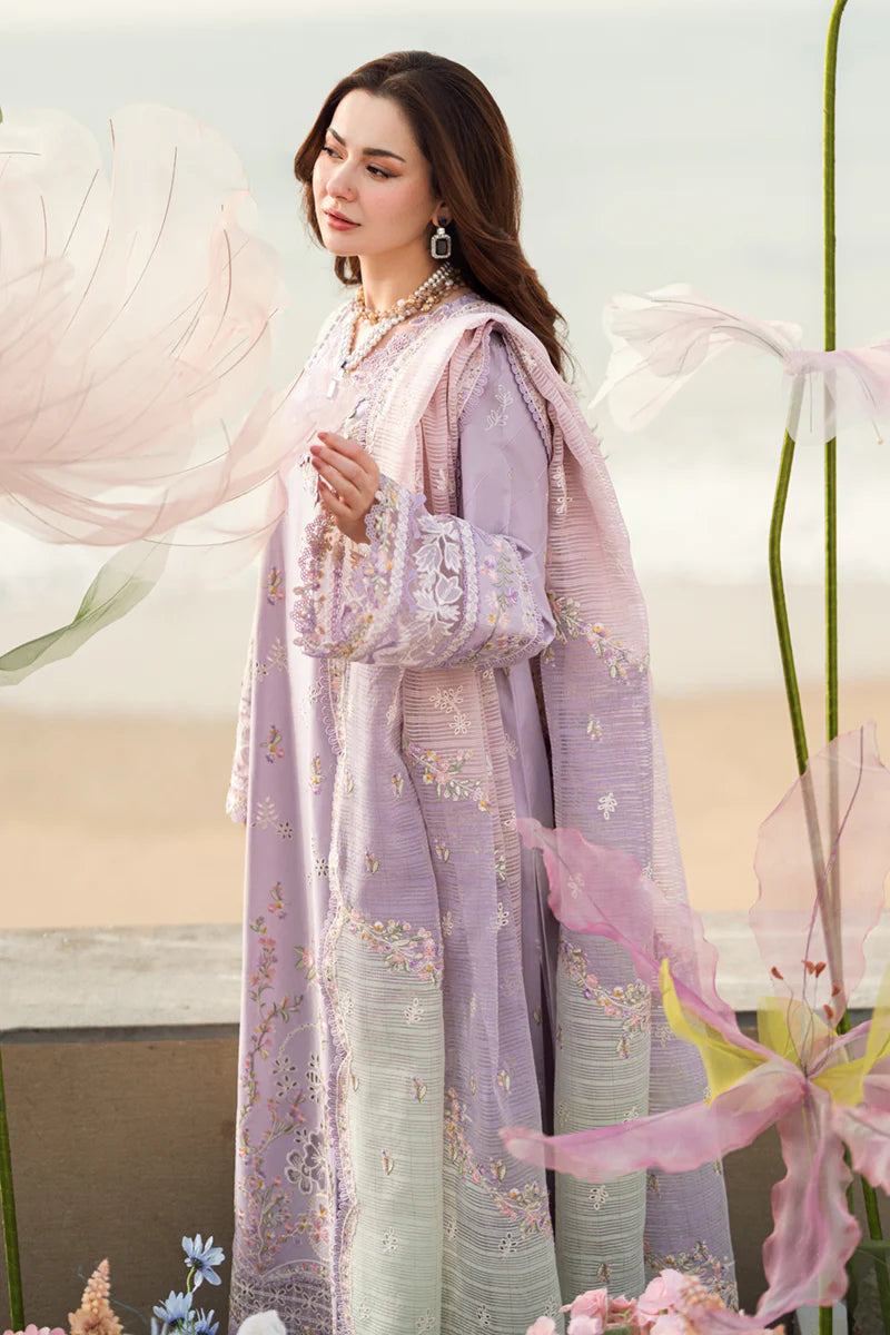 Qalamkar Sahil luxury unstitched lawn suits 2025 - FK-09