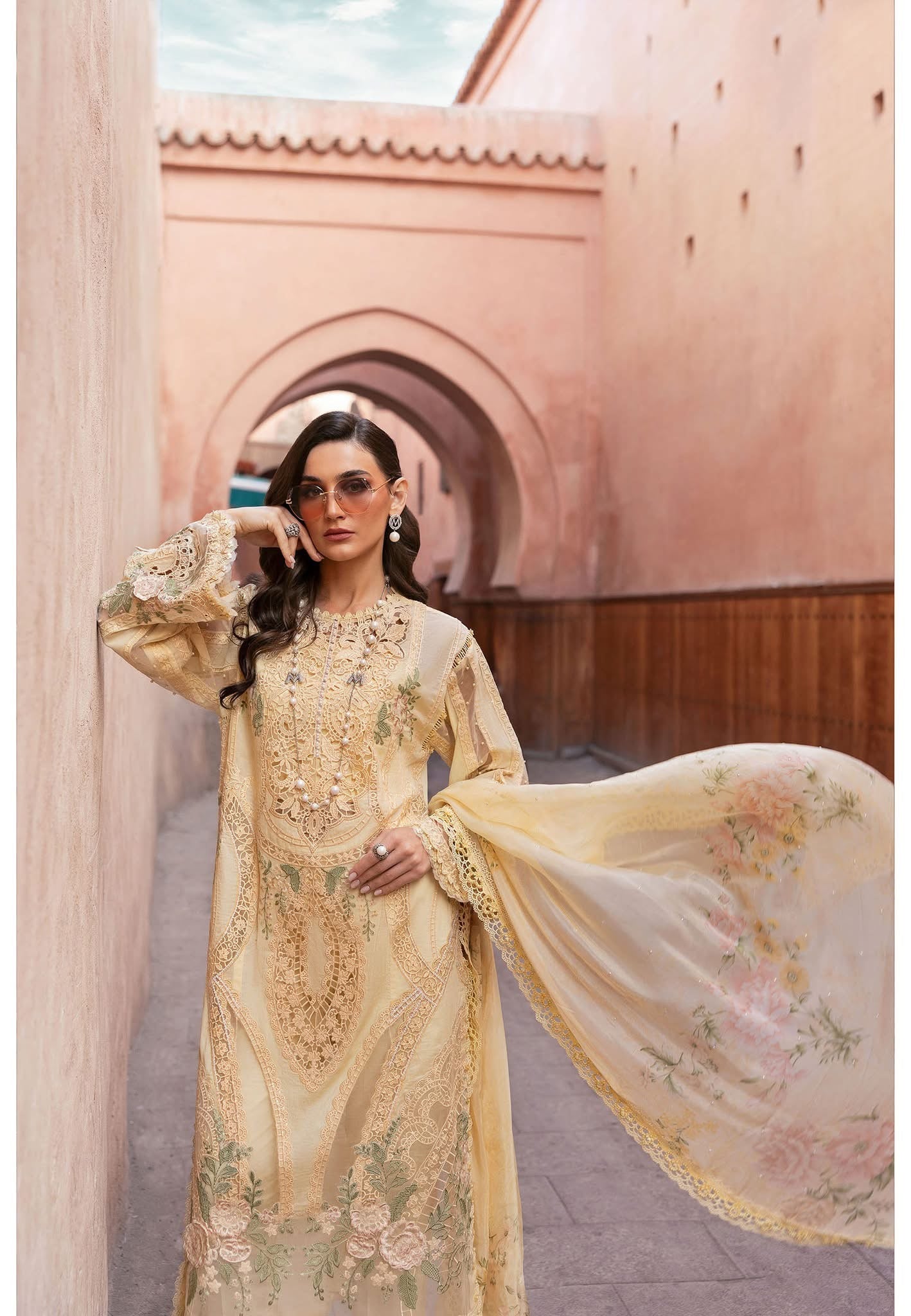 Maria B luxury lawn suits 2025 - 9A