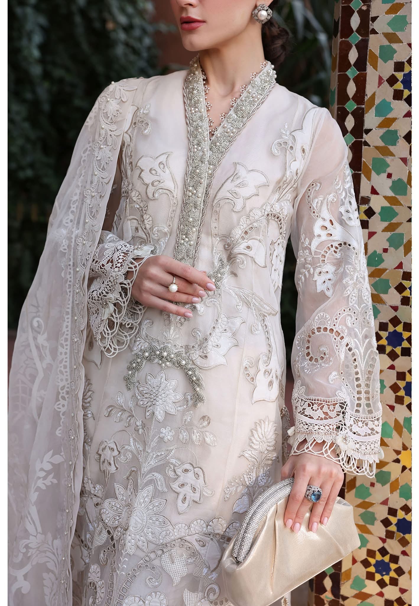 Maria B luxury lawn suits 2025 - 6A