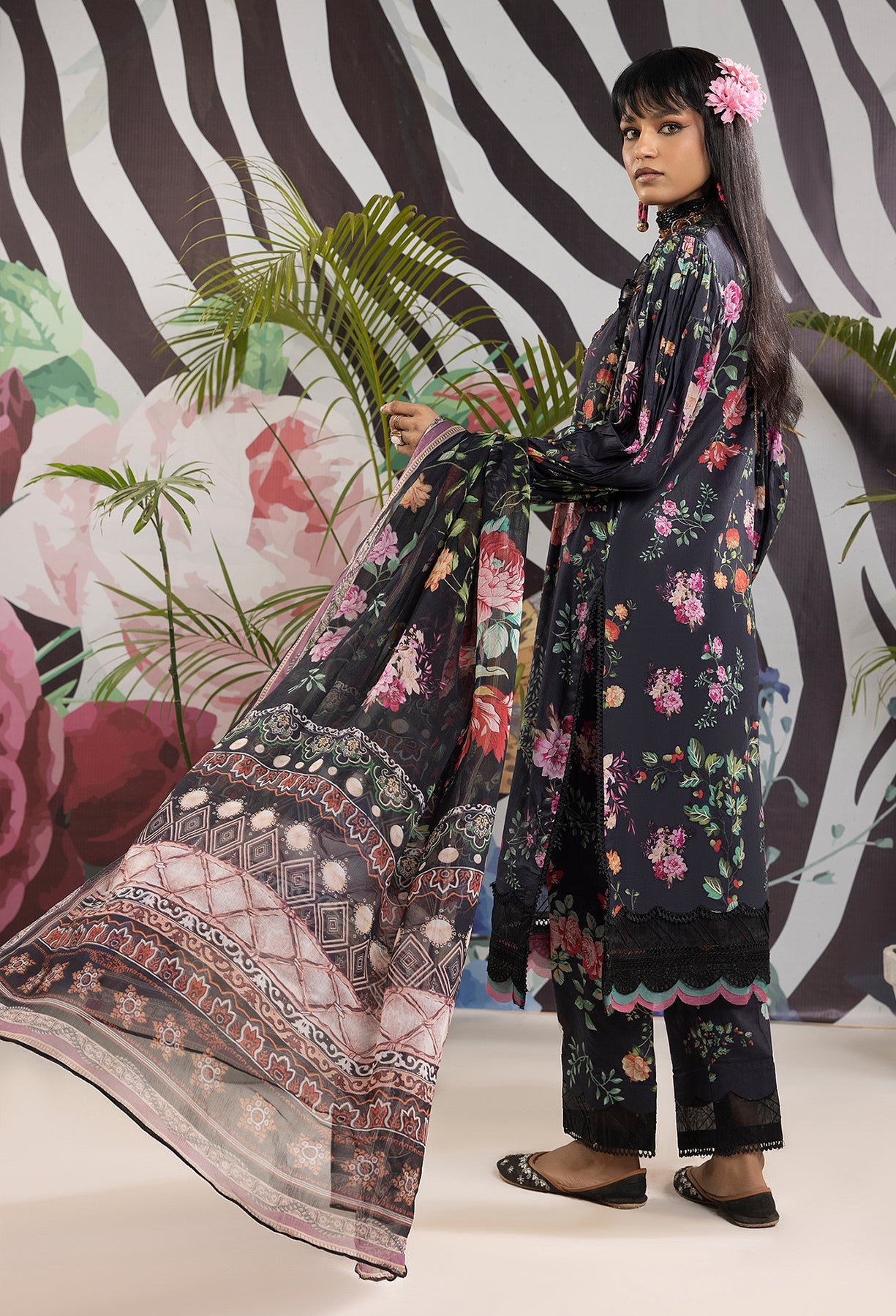 Adan's Prints Lawn Suits by Nazia Noor | 2024 - Print 5505
