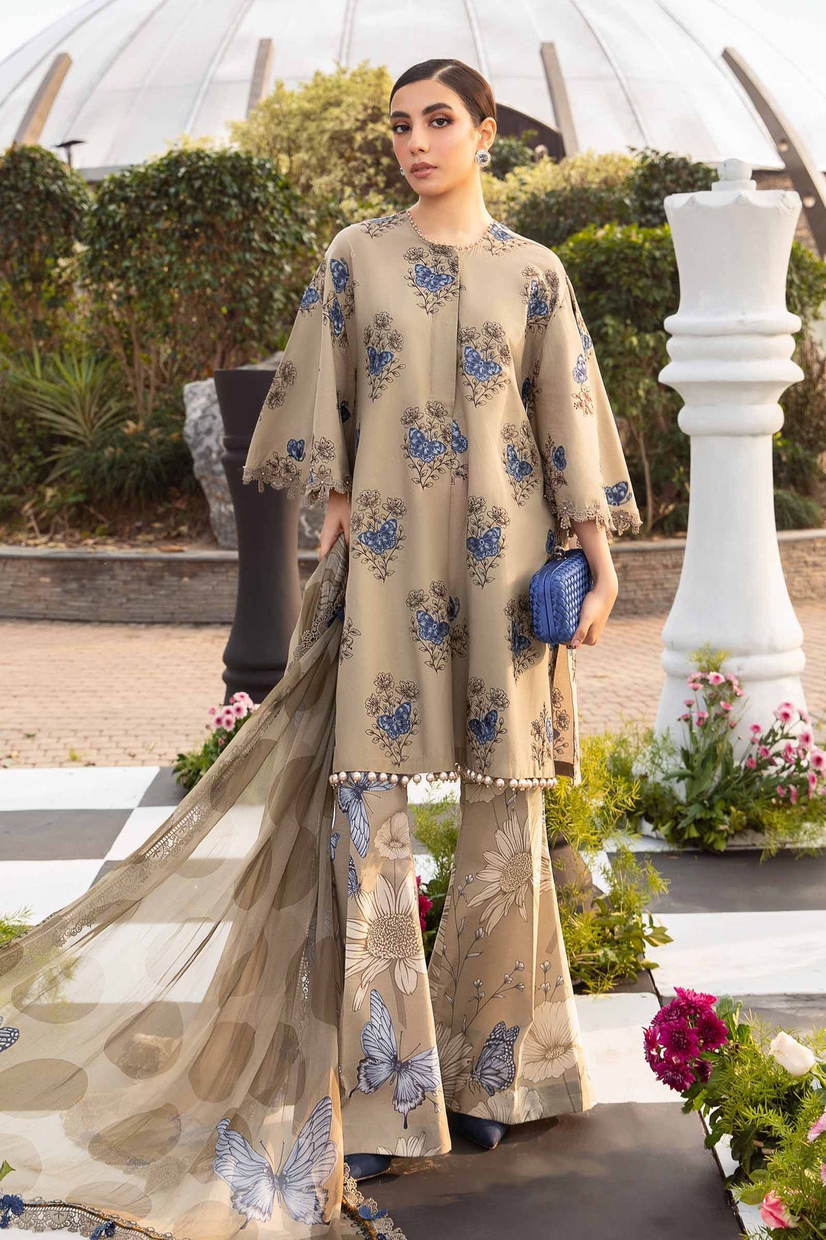 MARIA B M.Prints | Spring Summer Lawn Suits : 2024 | 5B