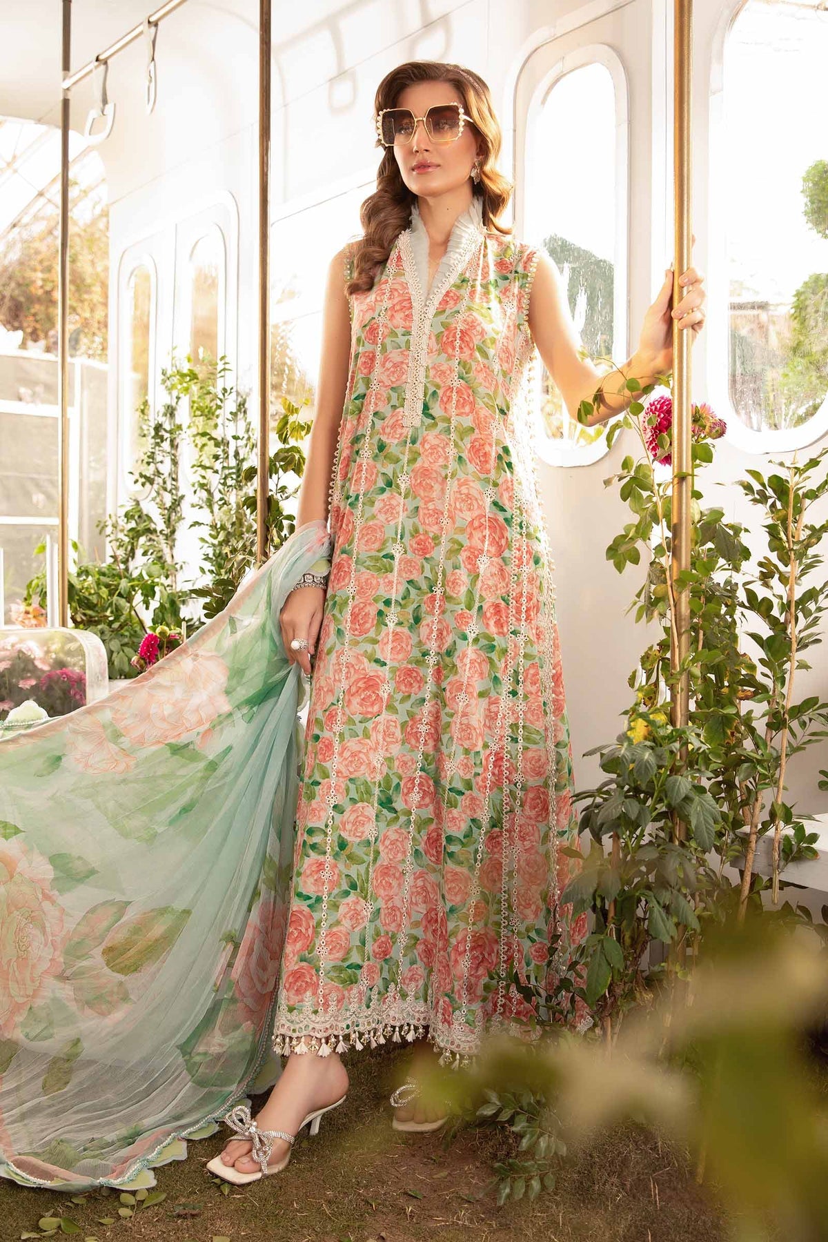 MARIA B M.Prints | Spring Summer Lawn Suits : 2024 | 6A