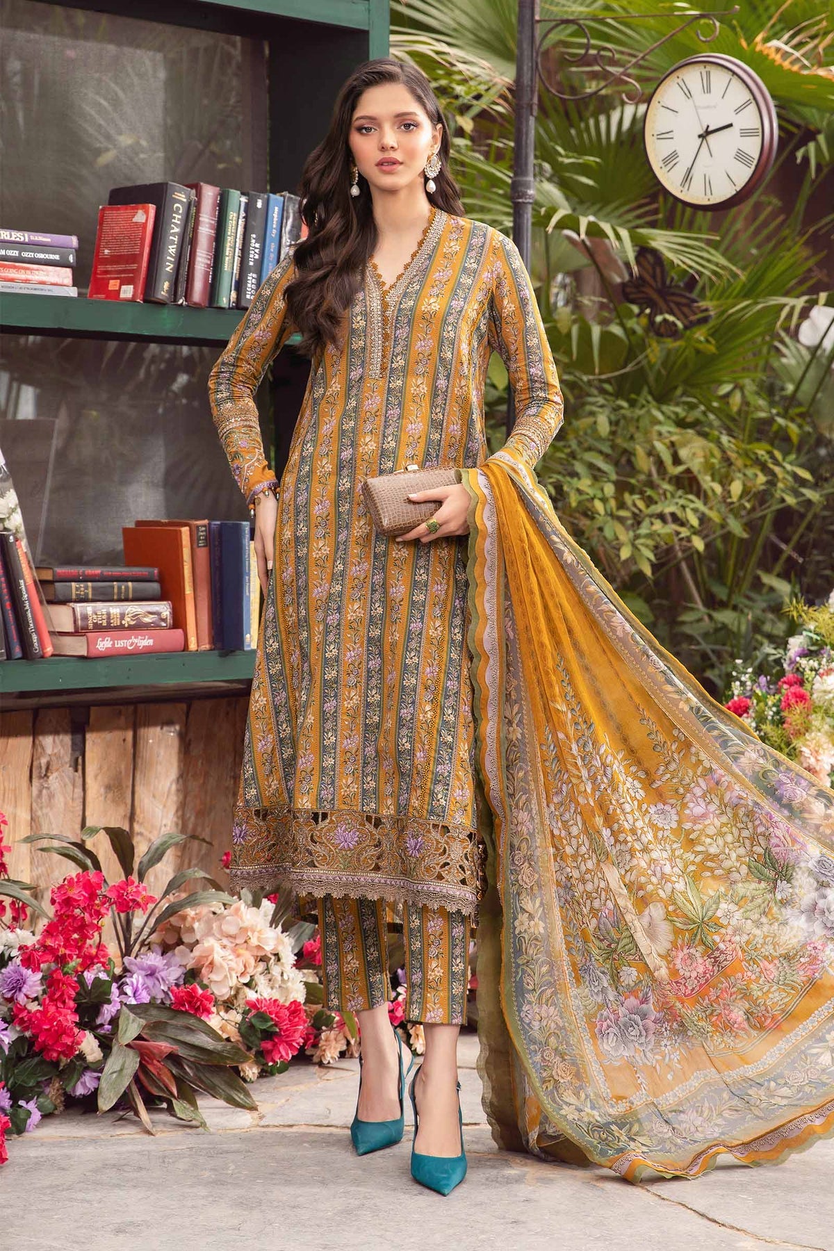 MARIA B M.Prints | Spring Summer Lawn Suits : 2024 | 7A