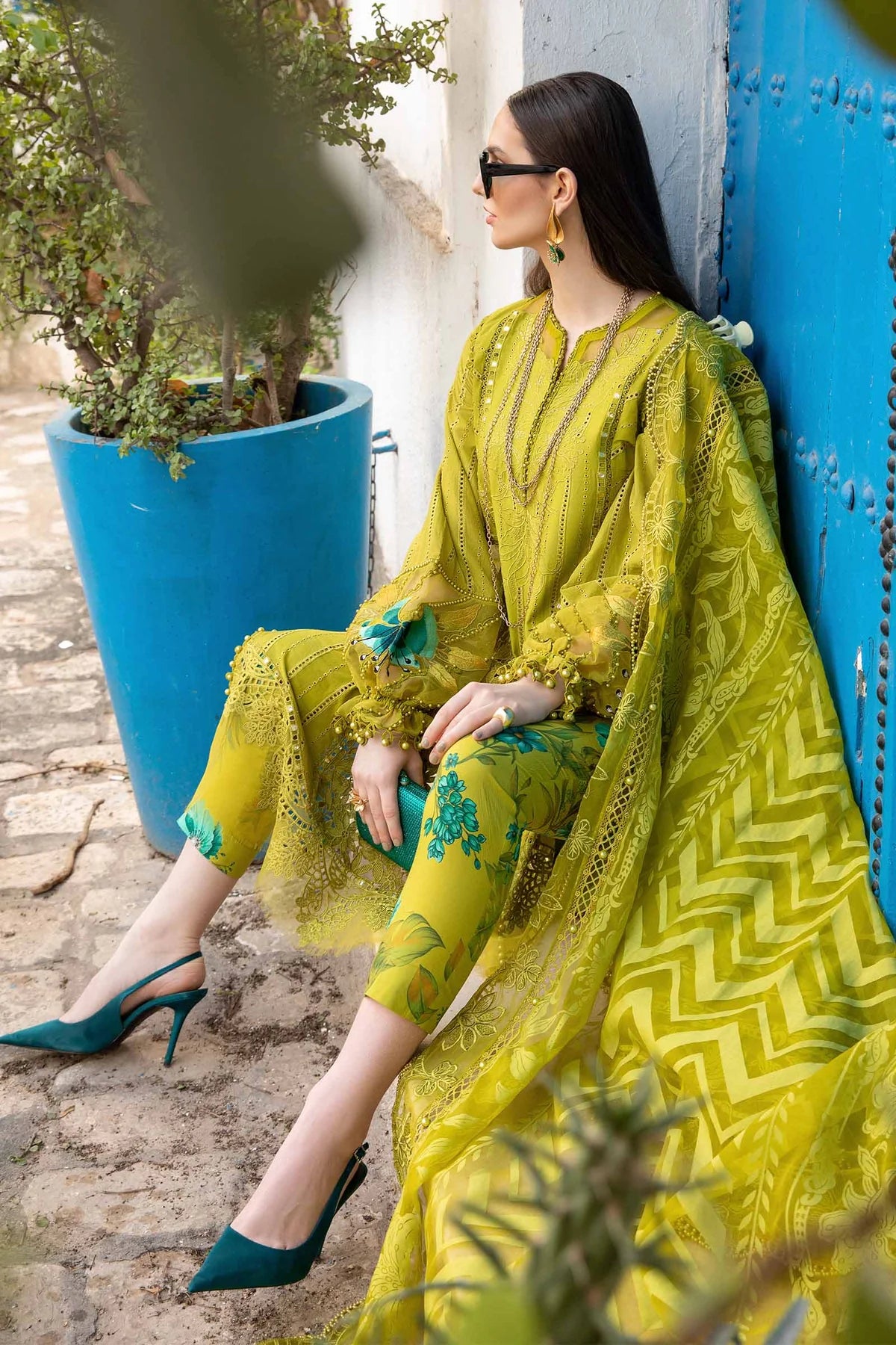 MARIA B Luxury Lawn Suits | 2024 | 8A