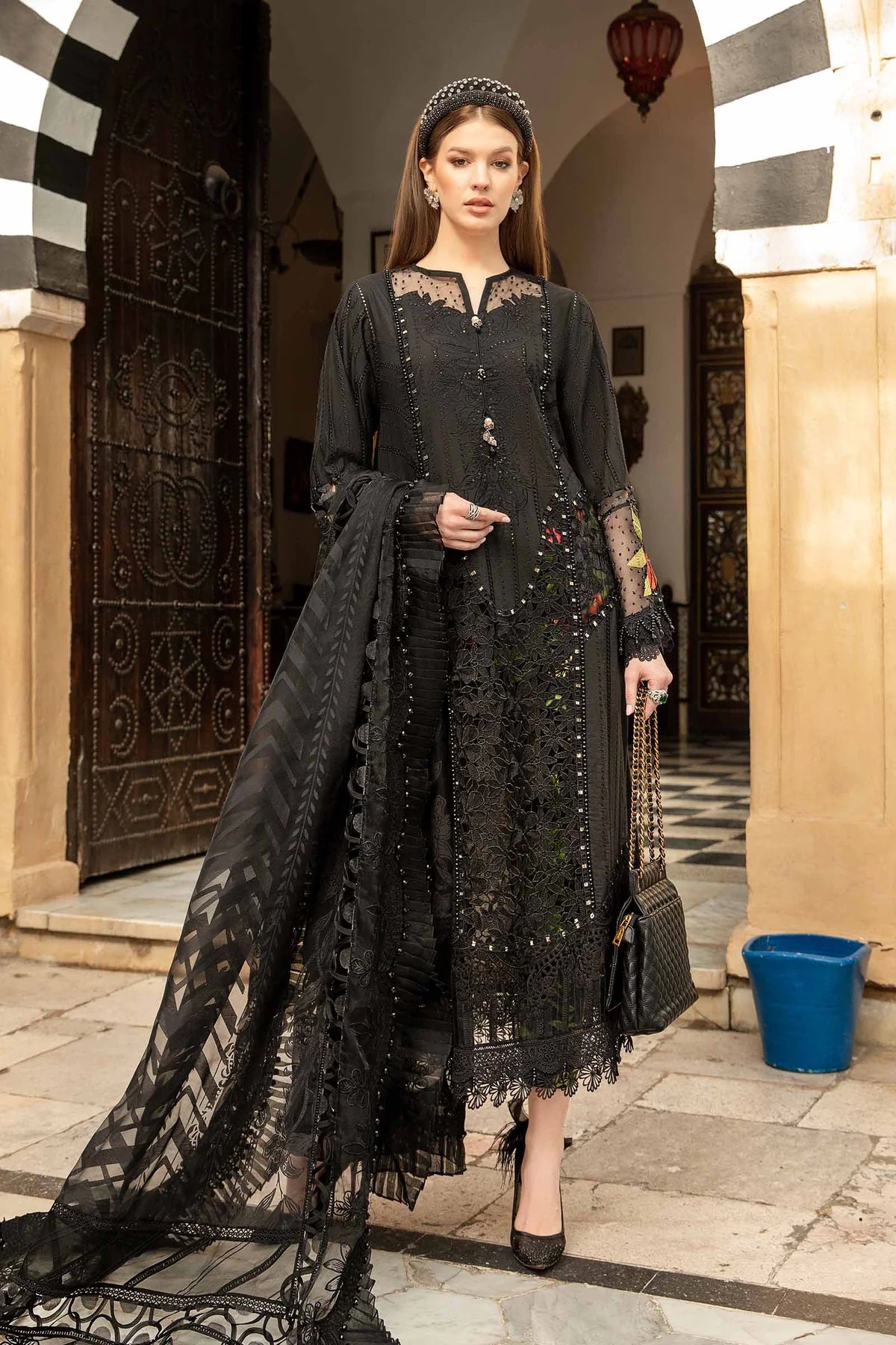 MARIA B Luxury Lawn Suits | 2024 | 8B