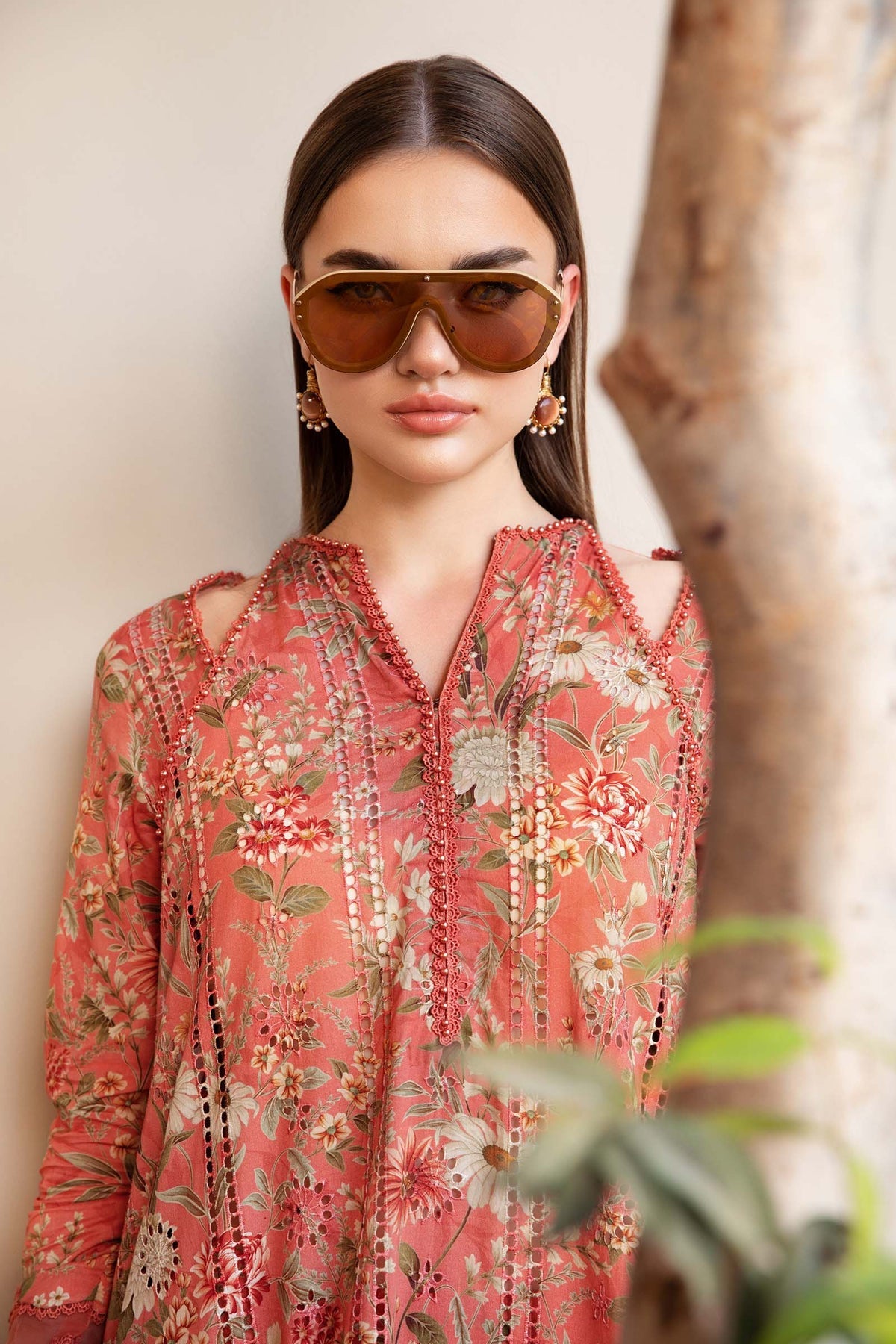 Maria B Mprints spring summer unstitched lawn suits 2025 | 8A