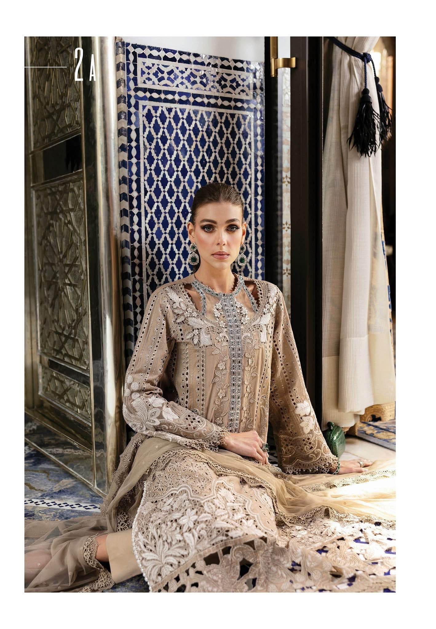 Maria B luxury lawn suits 2025 - 2A