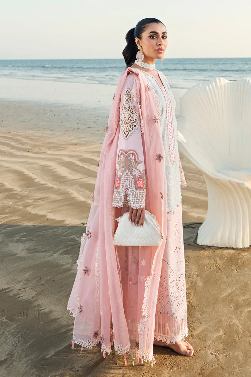 Qalamkar Sahil luxury unstitched lawn suits 2025 - FK-08