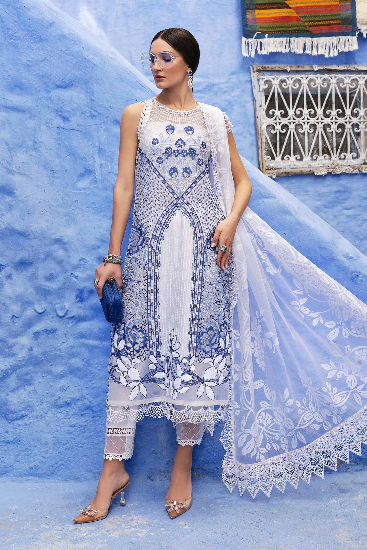 Maria B luxury lawn suits 2025 - 10A