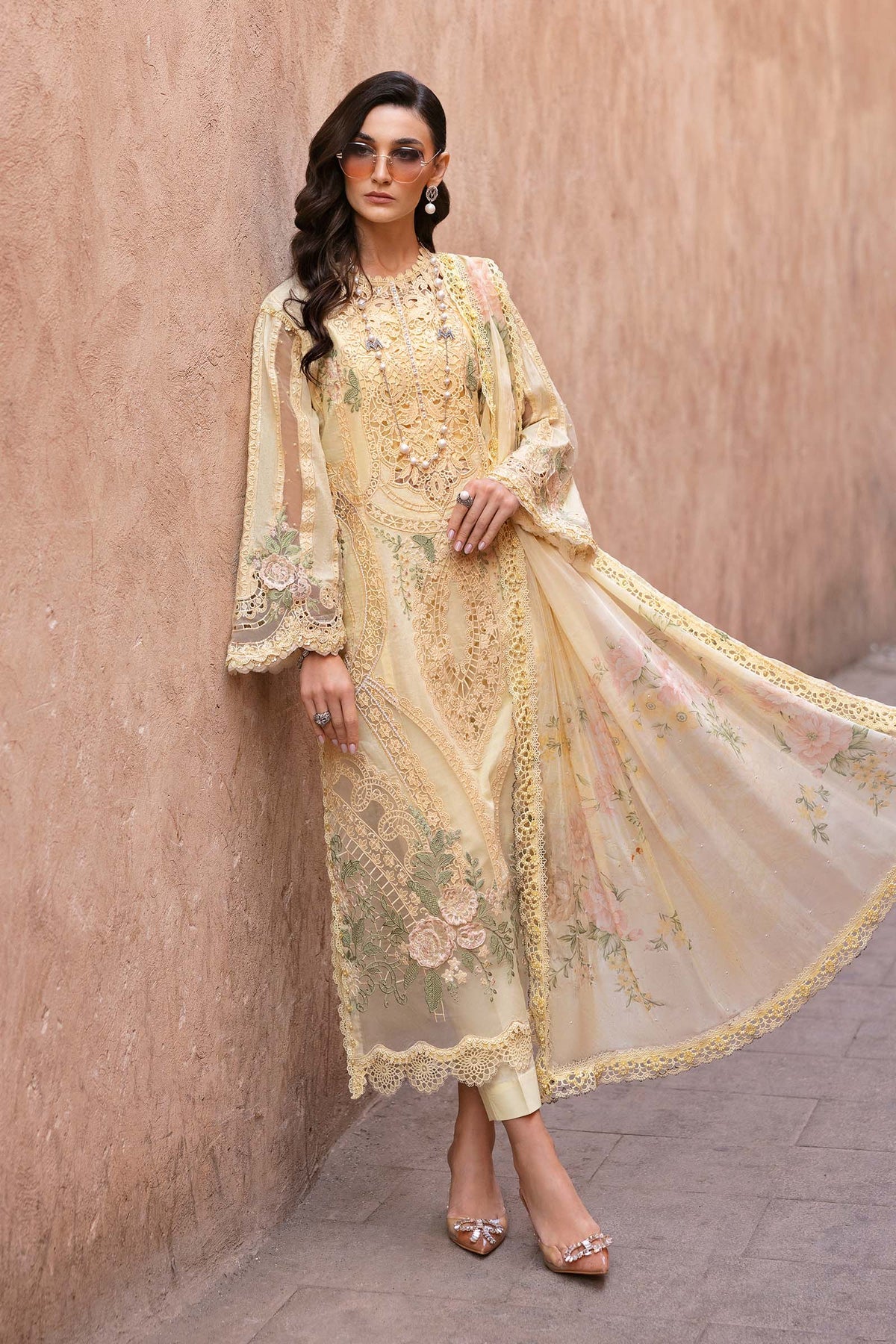 Maria B luxury lawn suits 2025 - 9A