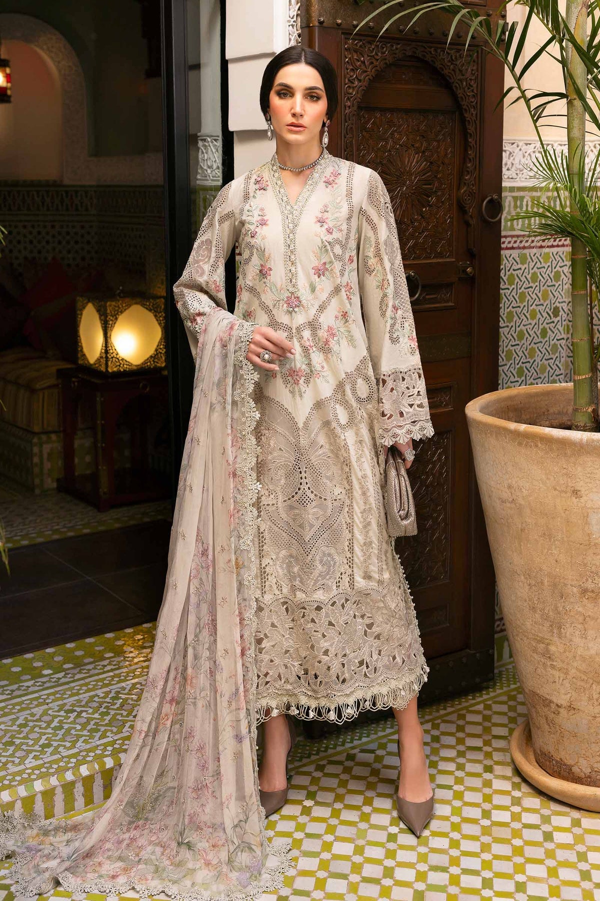 Maria B luxury lawn suits 2025 - 14B