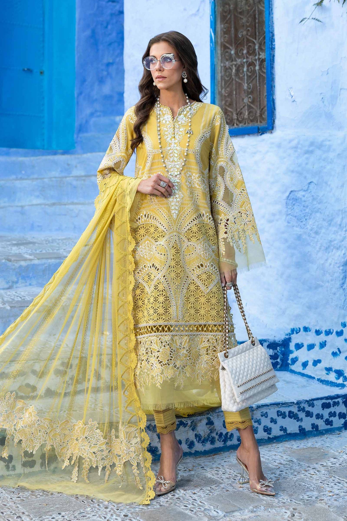 Maria B luxury lawn suits 2025 - 12A