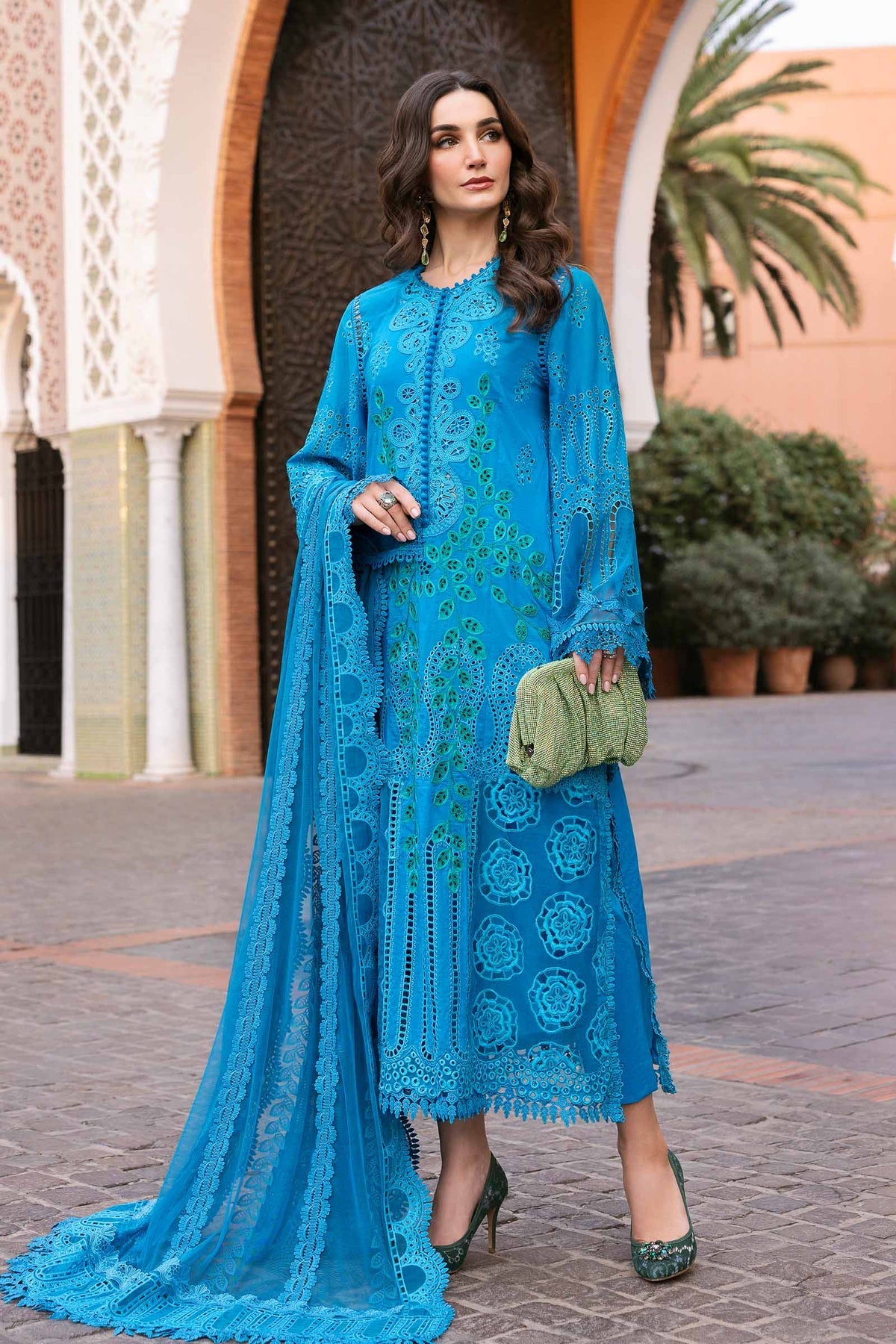Maria B luxury lawn suits 2025 - 3B