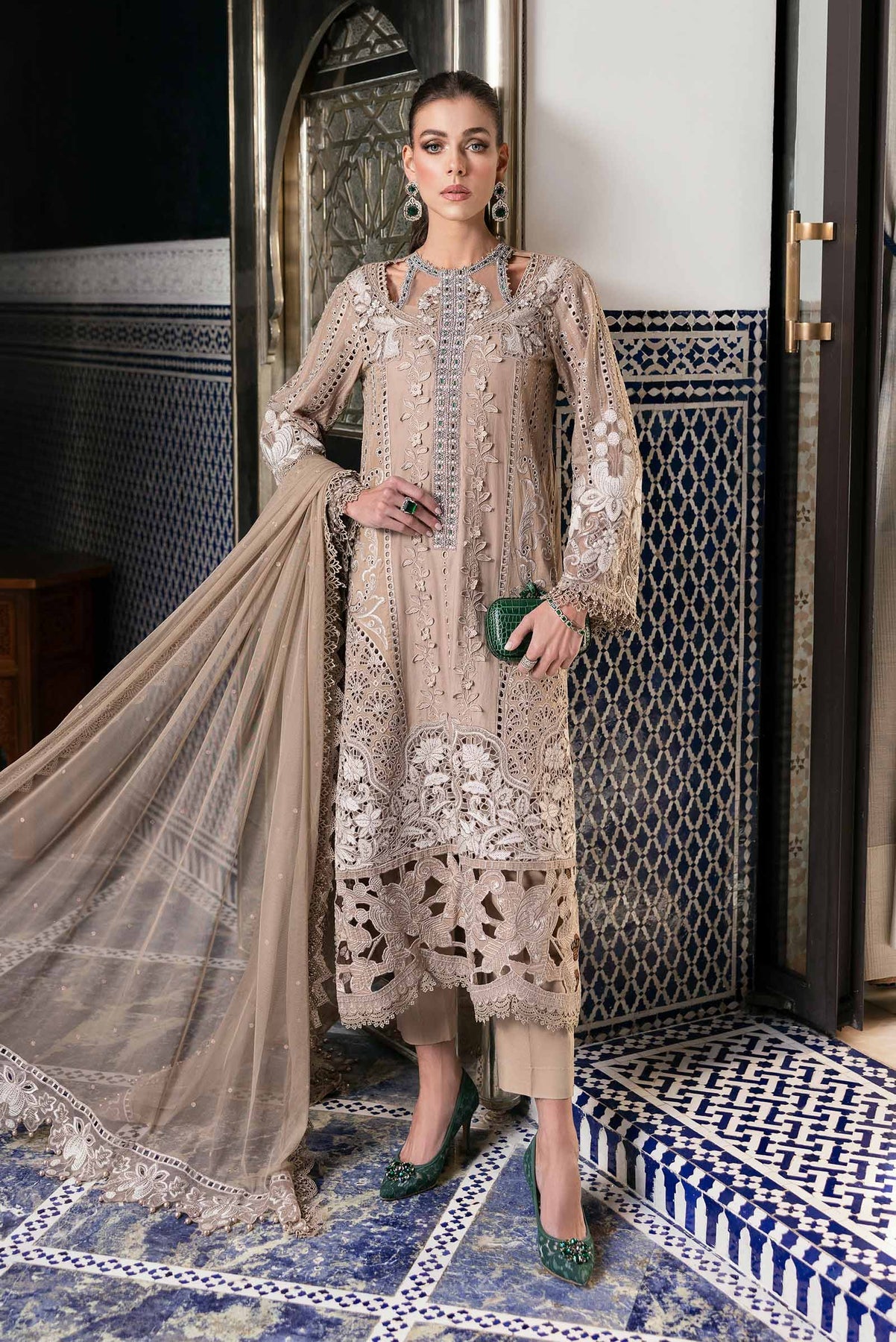 Maria B luxury lawn suits 2025 - 2A