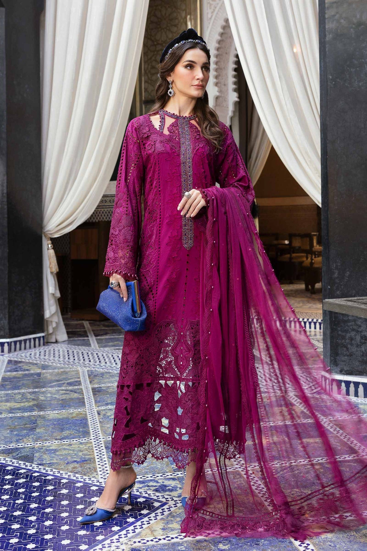 Maria B luxury lawn suits 2025 2B - Main Image