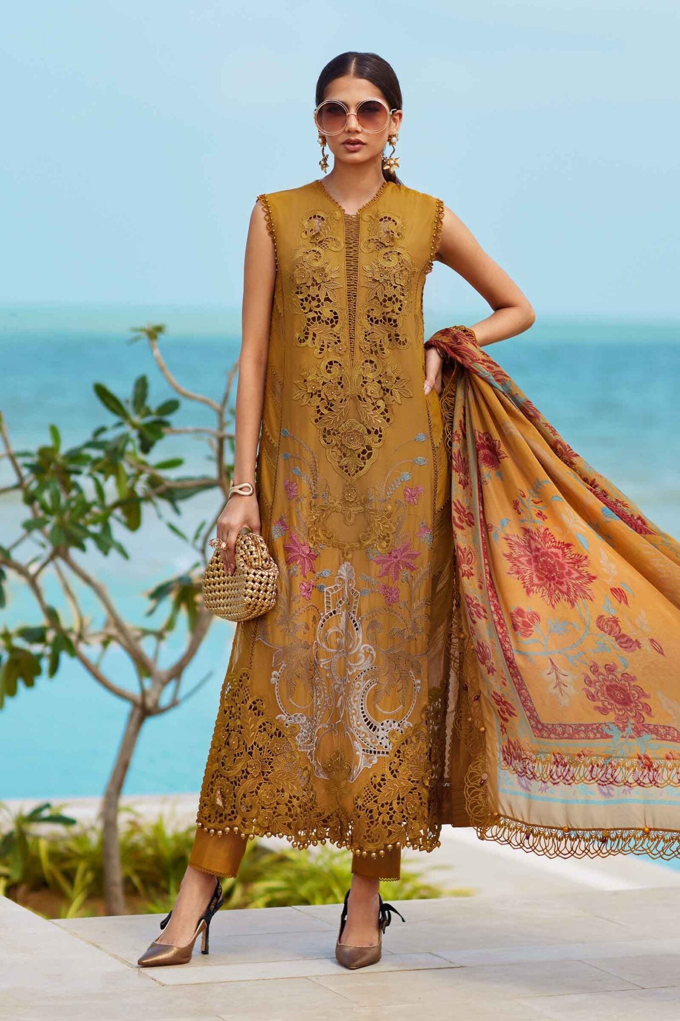 Maria B Eid Luxury Unstitched Lawn Suits 2025 - EID LAWN-25-06