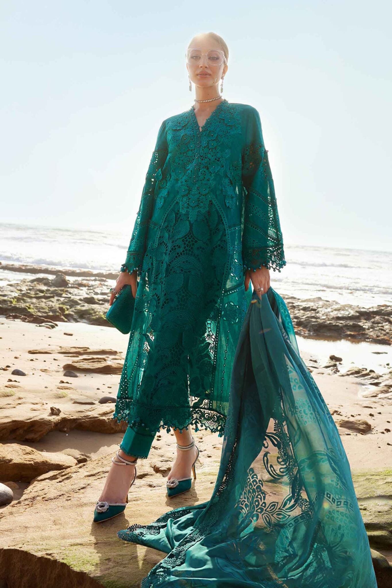 Maria B Eid Luxury Unstitched Lawn Suits 2025 - EID LAWN-25-05