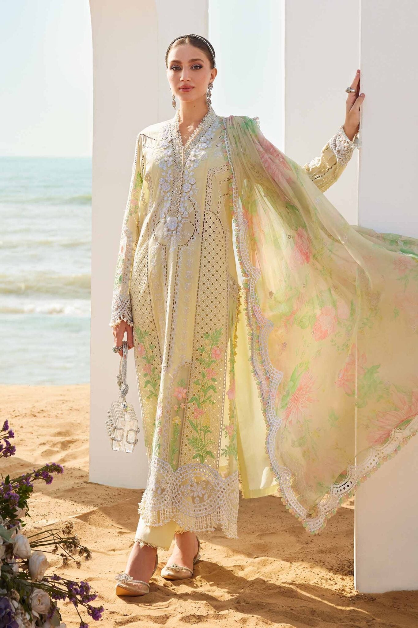 Maria B Eid Luxury Unstitched Lawn Suits 2025 - EID LAWN-25-04