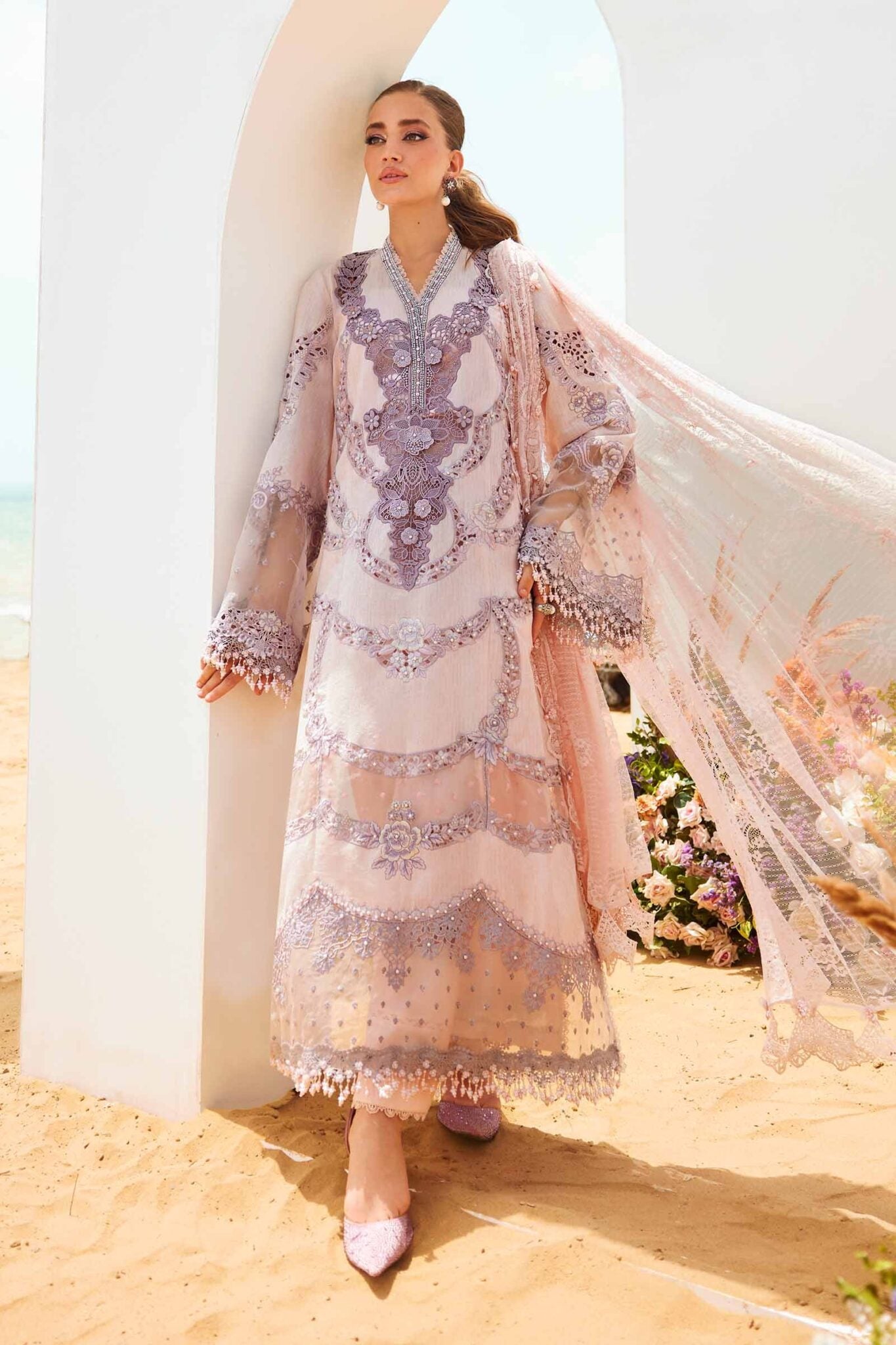Maria B Eid Luxury Unstitched Lawn Suits 2025 - EID LAWN-25-02