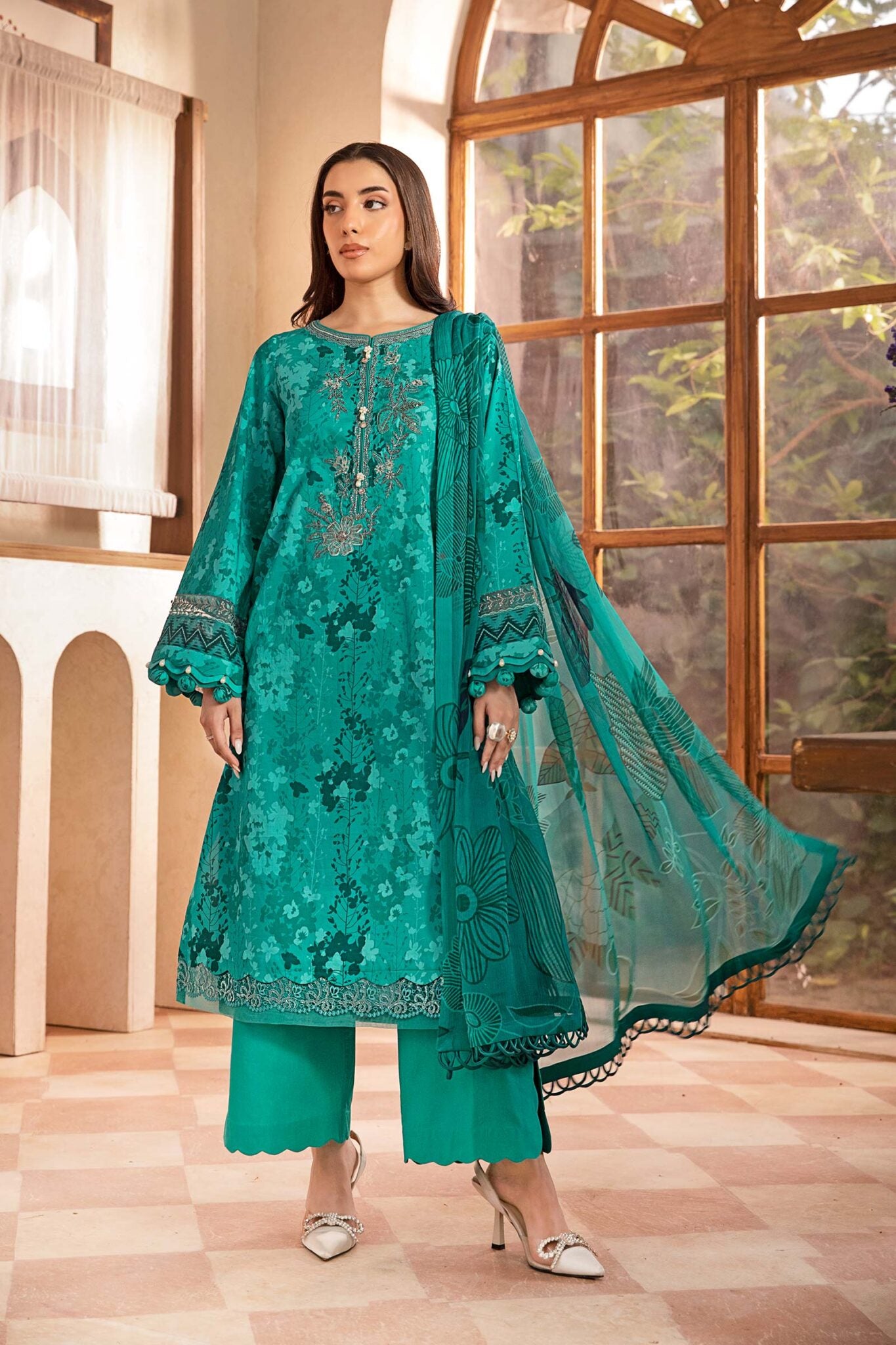 Maria B Mbasics Lawn collection 2025 - D-910A