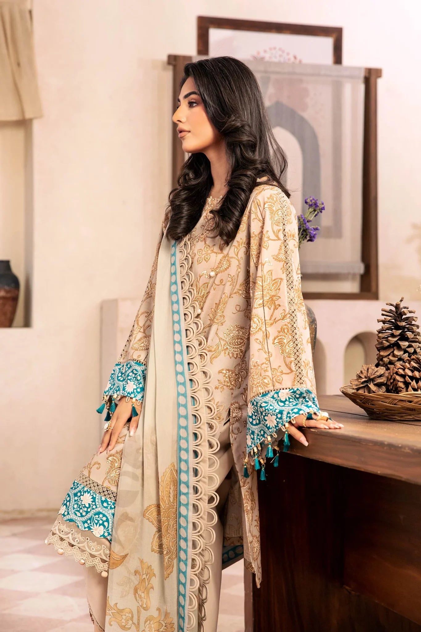 Maria B Mbasics Lawn collection 2025 - D-909B