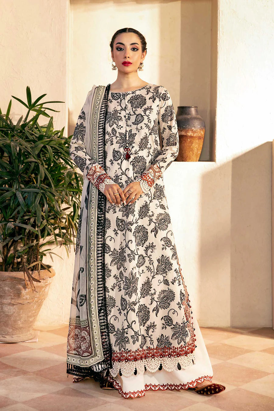Maria B Mbasics Lawn collection 2025 - D-909A