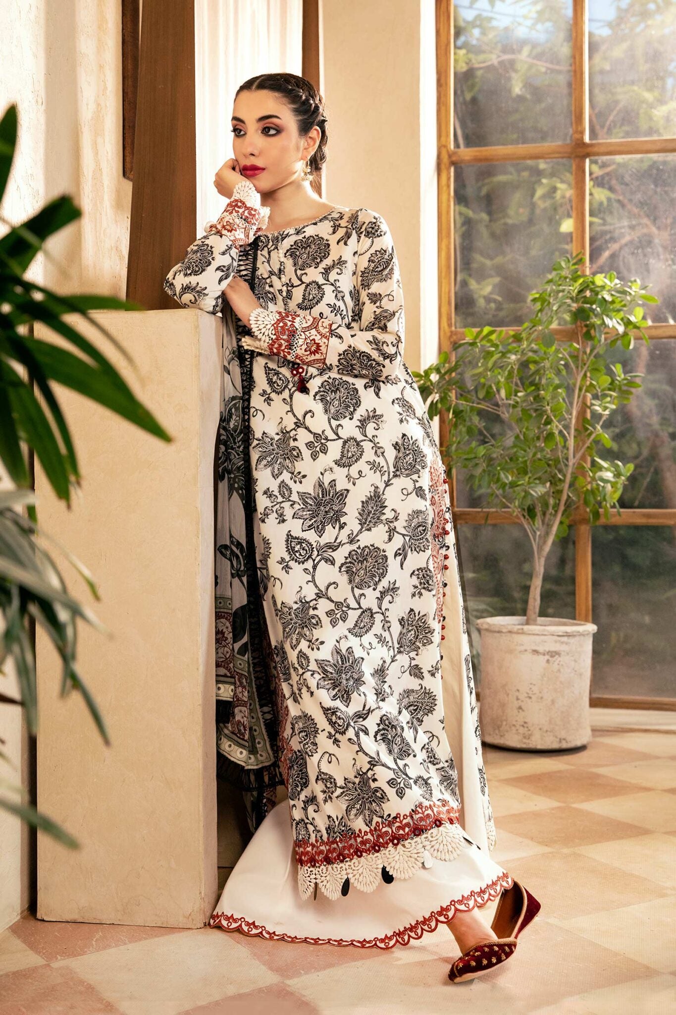 Maria B Mbasics Lawn collection 2025 - D-909A
