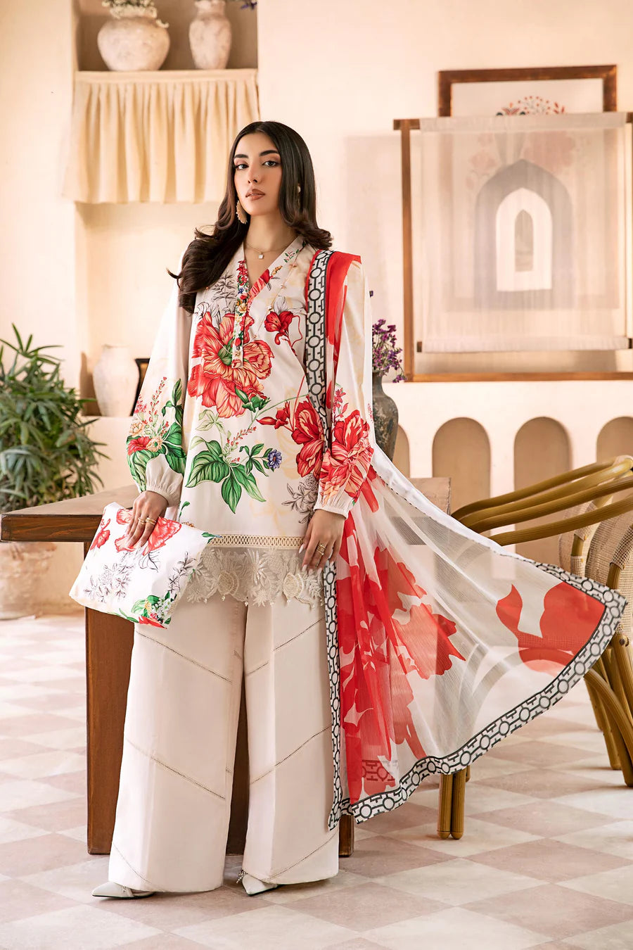 Maria B Mbasics Lawn collection 2025 - D-907B