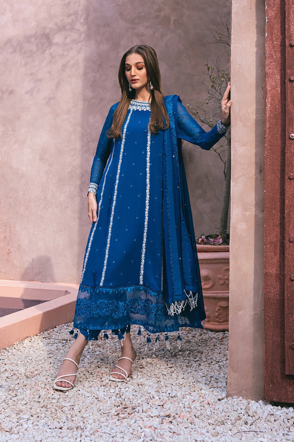 Ensembles Lawn Suits by Azure | 2024 | Radiant Sky