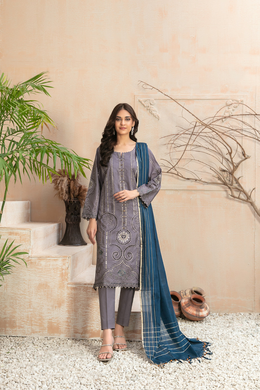 Afsaneh by Tawakkal Fabrics Semi Stitched Lawn Collection’23- D8666