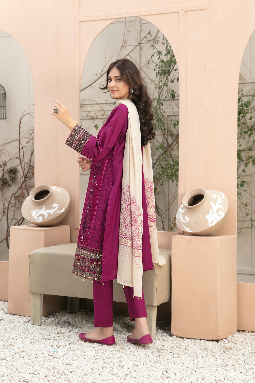 Afsaneh by Tawakkal Fabrics Semi Stitched Lawn Collection’23- D8662