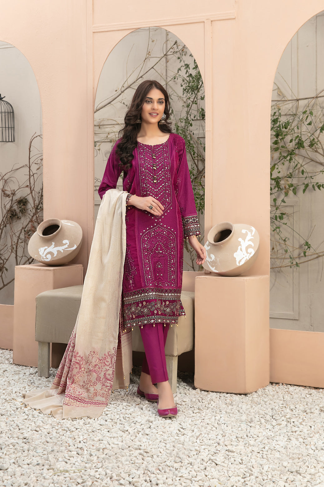 Afsaneh by Tawakkal Fabrics Semi Stitched Lawn Collection’23- D8662